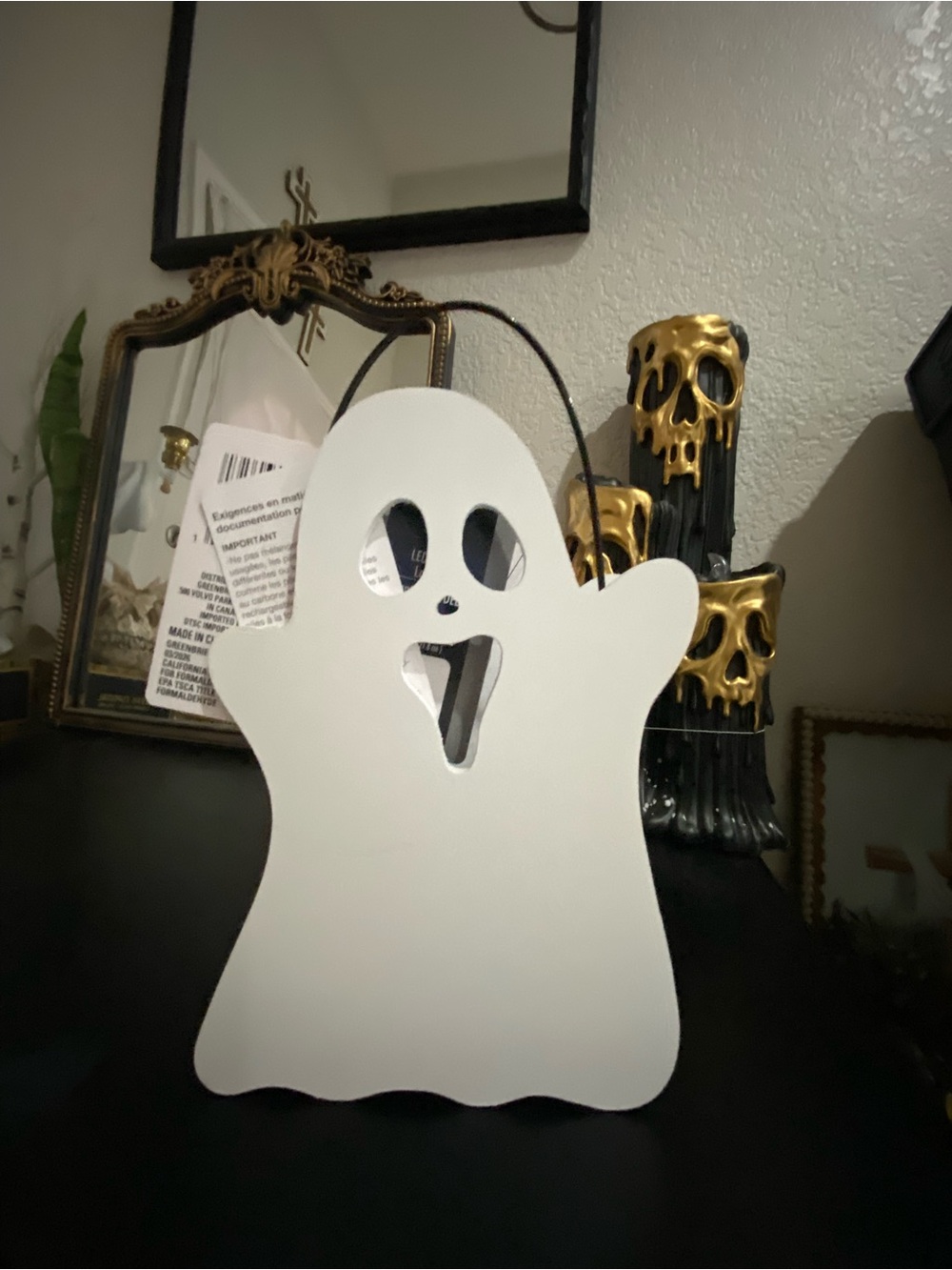 White Ghost Halloween Tote Bag